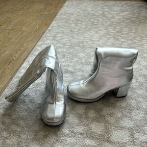Silver Go Go boots
